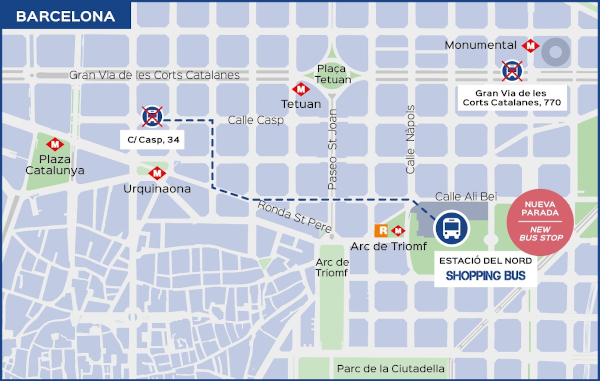 la roca village map