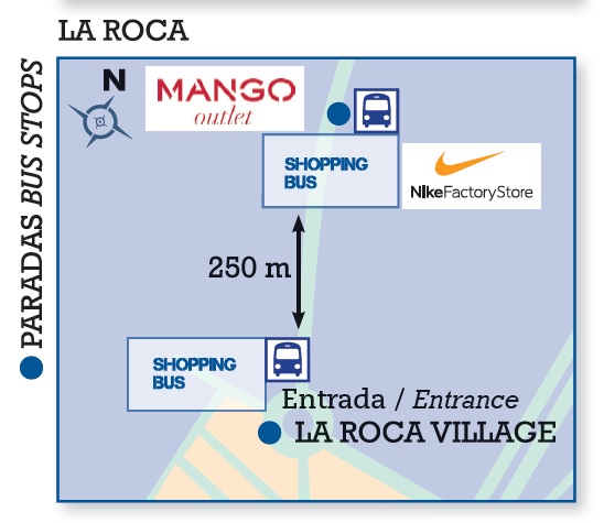 la roca village nike horario